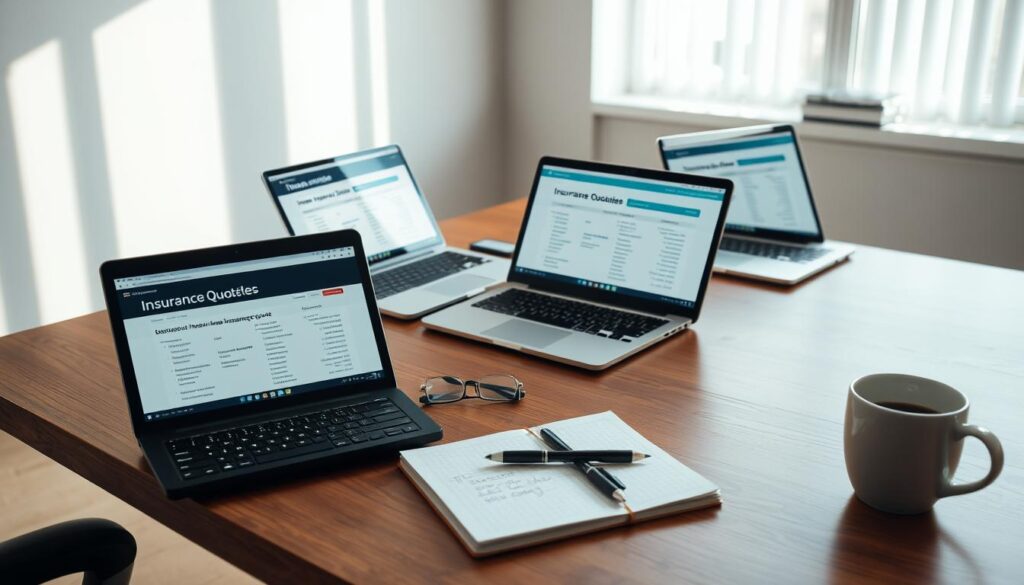 Comparing insurance quotes
